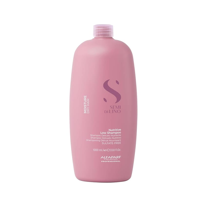 Alfaparf Milano Semi Di Lino Moisture Nutritive Sulfate Free Shampoo For Dry Hair - Paraben And Paraffin Free - Safe On Color Treated Hair 1000Ml