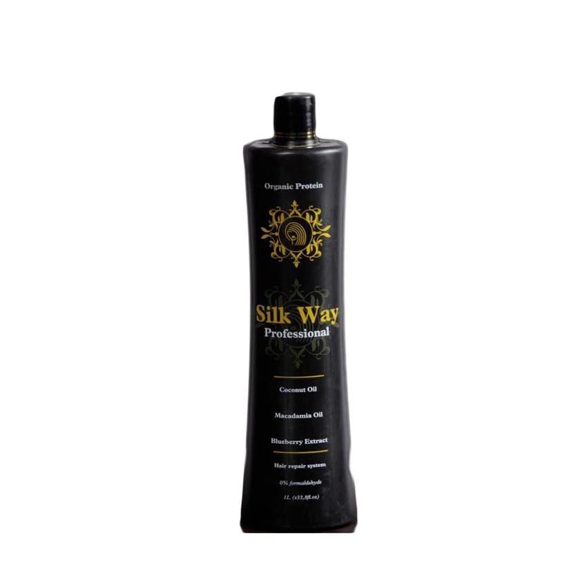 بروتين سيلك واي العضوي بزيت المكاديميا ومستخلصات التوت الأزر | hair-treatment | hair-styling | keratin-protein | protein