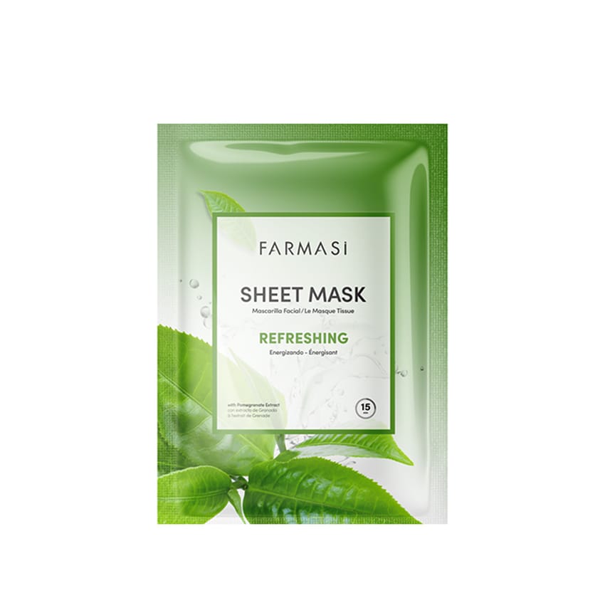 قناع الوجه المنعش من فارماسي بخلاصة شجرة الشاي 28 جرام | skin-treatment | face-moisture | face-mask | skin-care | farmasi