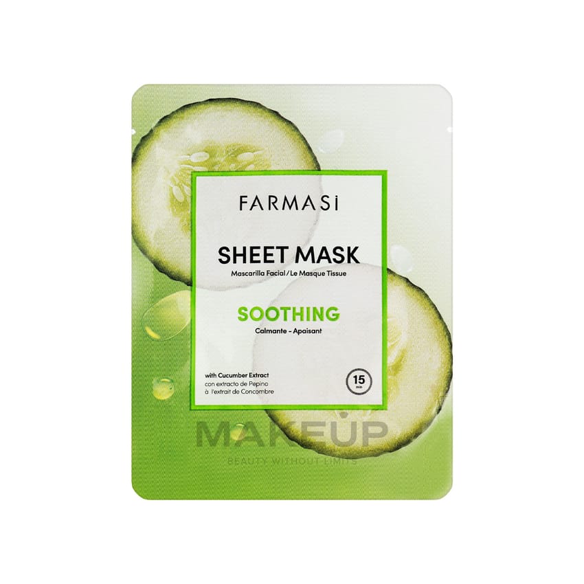 Soothing Sheet Face Mask with Cucumber Extract
