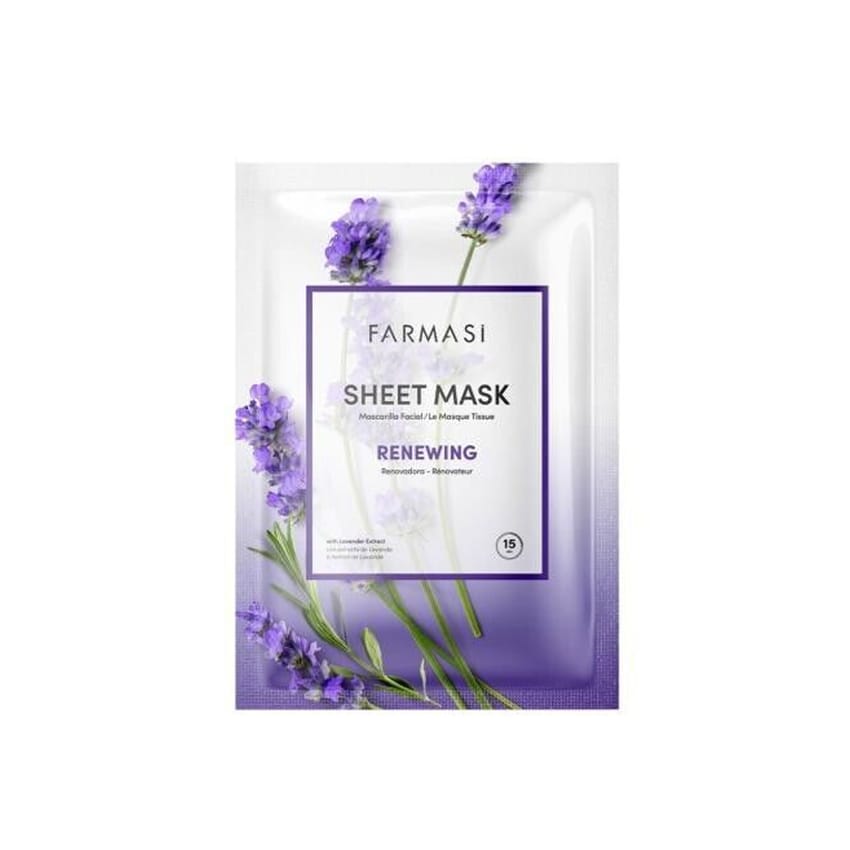 قناع الوجه المجدد من فارماسي باللافندر 28 جرام | hair-treatment | face-moisture | face-mask | skin-care | farmasi