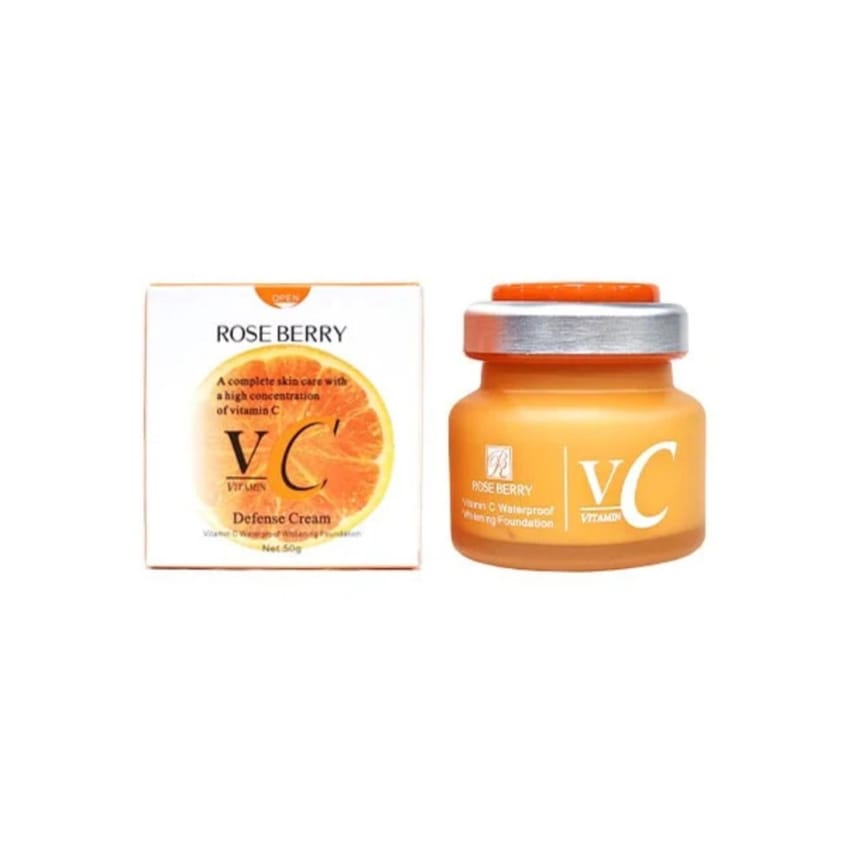 ROSE BERRY Vitamin C Defense Cream Foundation – 50g