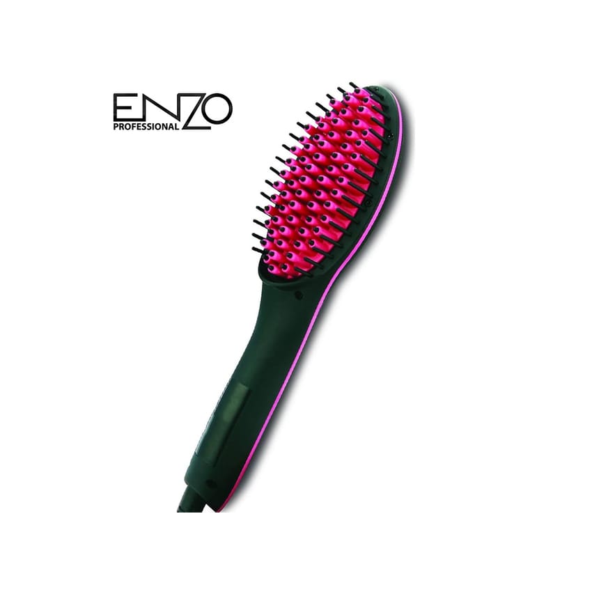 Enzo Hair Straightener Brush Perfectly Staight Hair Brush and Comb for Women