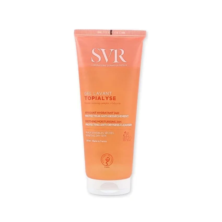 SVR Topialyse 24h Cleansing Gel | Soothing & Hydrating | skin-treatment | face-wash | face-tonic | face-moisture | bioderma