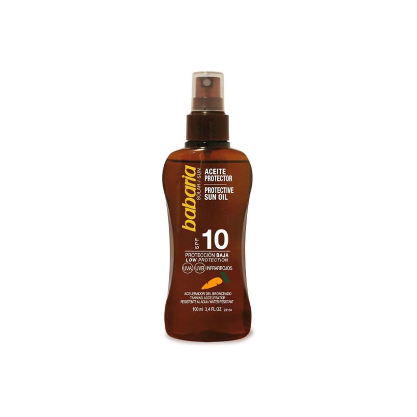 Babaria Carrot Oil Spf10 Tanning Spray 100ml Amman Jordan | sun-care | tanning | skin-care | babaria