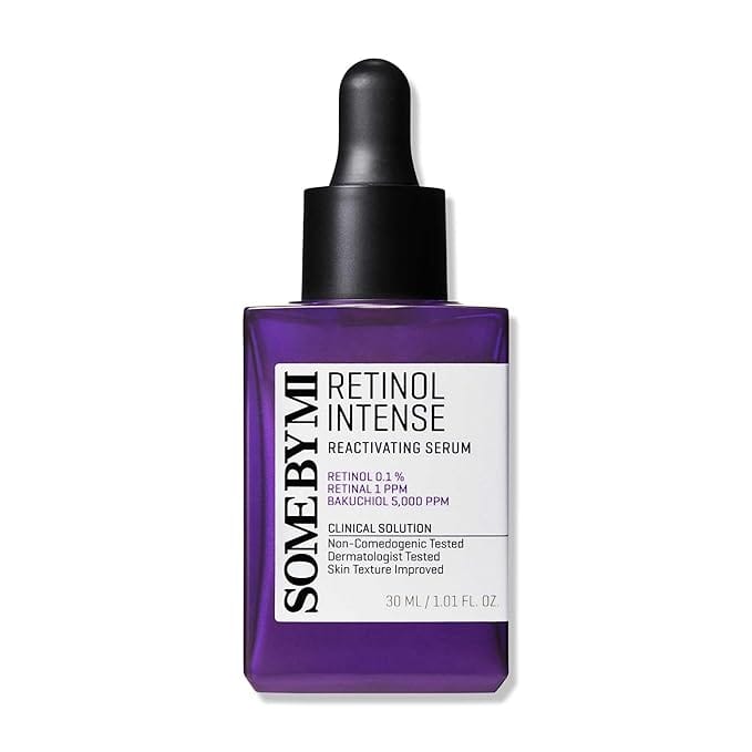 SOME BY MI Retinol Intense Reactivating Serum – 1.01oz, 30ml – Korean Bakuchiol Retinol Serum for Face Firming – Improves Signs of Aging, Minimizes Pore Size & Refines Skin Texture – Korean S