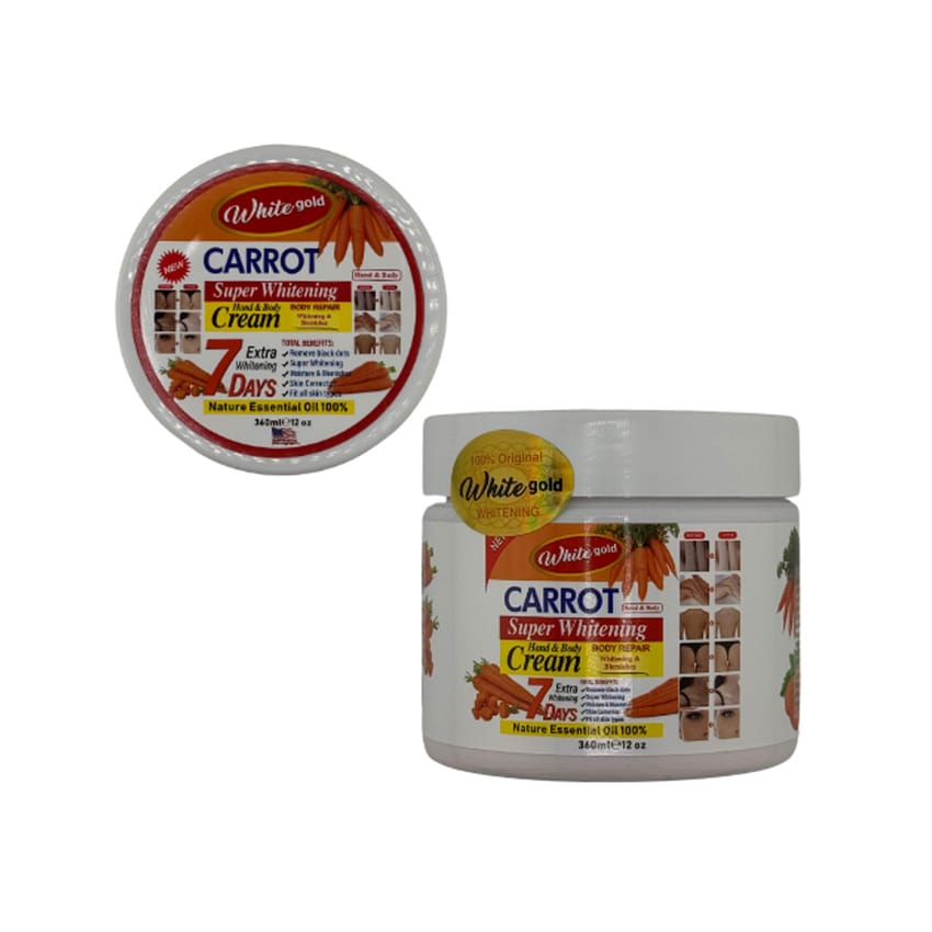 White Gold Carrot Super Whitening Hand and Body Cream 360ml | hand-cream | body-cream | body-care | skin-care