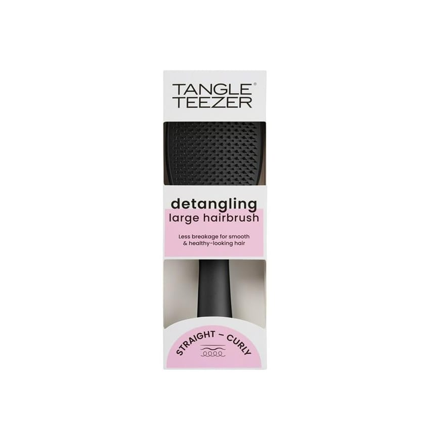 Tangle Teezer The Wet Detangler Straight - Curly Hairbrush - Black large