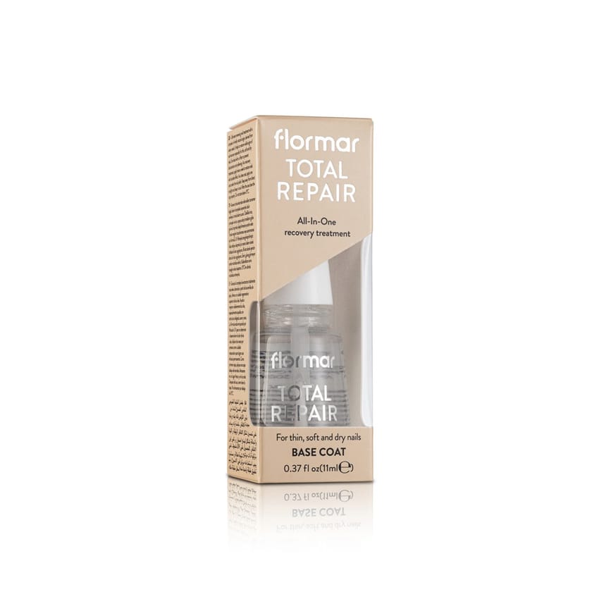 Flormar Total Repair Base Coat for Thin, Soft & Dry Nail Tre | nail-treatment | makeup | flormar | nail-care | d5%