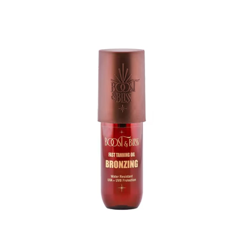Boost and Bliss Fast Tannign Oil Bronzing Water Resistant UVA UVB Protection 90ml