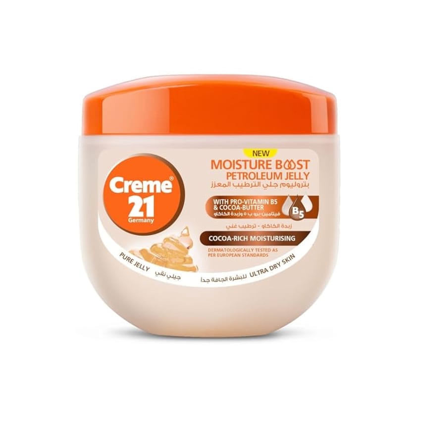 Creme 21 Germany Pro-Vitamin B5 And Cocoa Butter Moisture Boost Petroleum Jelly 100ml
