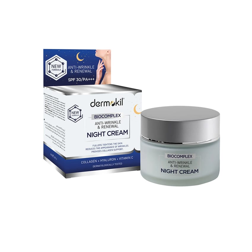 كريم الليل ديرموكيل بيوكومبلكس المضاد للتجاعيد – 50 مل | skin-treatment | face-cream | skin-care