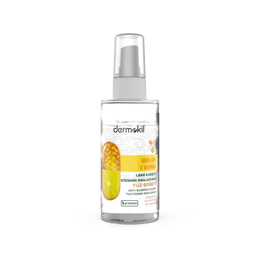 بخاخ الوجه المضاد للبقع والمُشدّ للمسام من ديرموكيل – بحمض ا | skin-care | d5% | dermokil | vitamin-c | kojic-acid | face-care