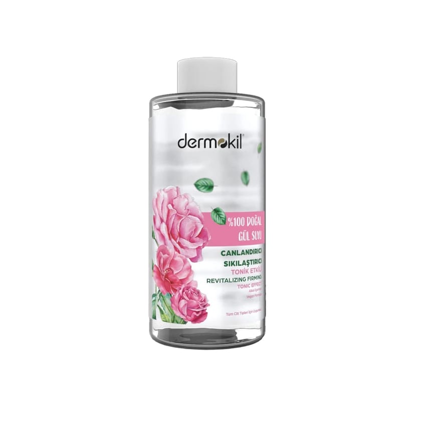 تونر ماء الورد الطبيعي 100٪ من ديرموكيل – 200 مل | skin-care | toner | d5% | dermokil | face-care | rose-water