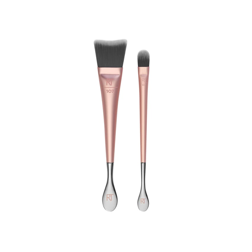 Real Techniques 4270 – Skincare Brush Duo for Face & Eyes