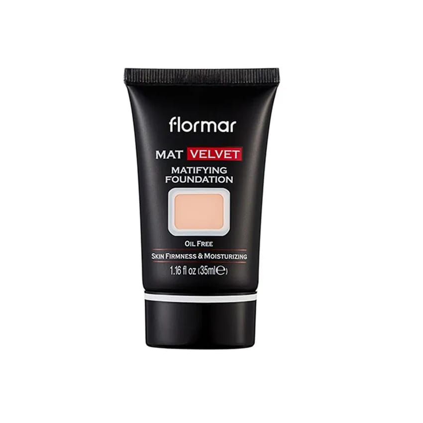 فلورمار مات فيلفيت فاونديشن بورسلين V203 - 30 مل | makeup | flormar | foundation | d5%