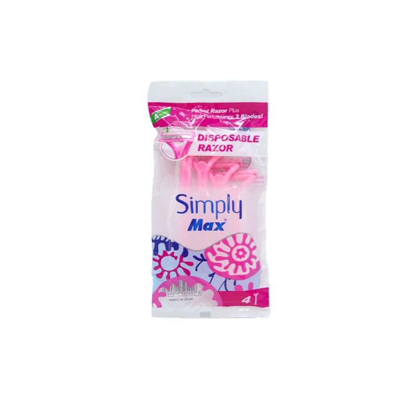 Simply Max Disposable Razors - 4 pcs