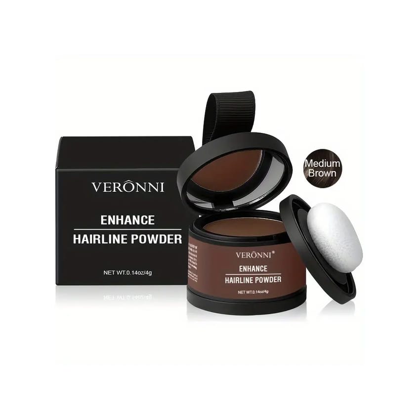 Root Touch Up Powder Fill in Thinning Hair, Hairline & Edges, Cover Bald Spots & Gray Hair - TALC-Free, Volumizing Hair Fiber for Men & Women in Salt & Pepper and Dark Shades
