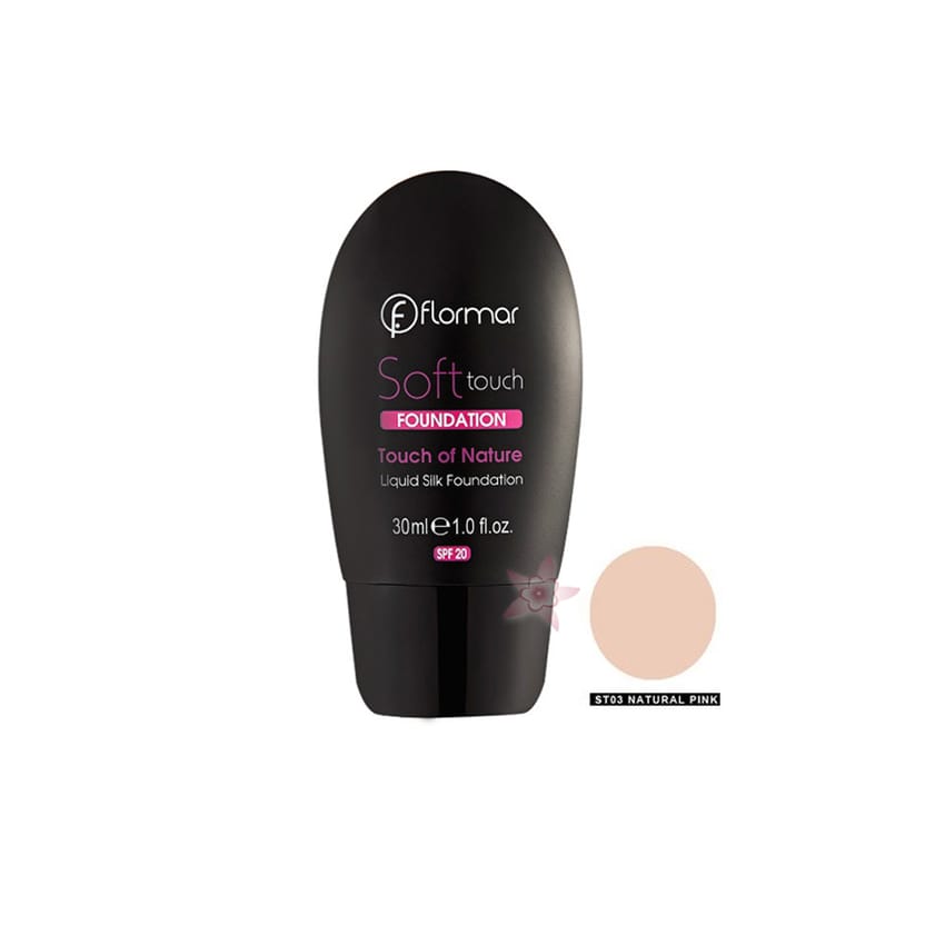 Flormar Soft Touch Foundation ST03 Natural Pink – 30ml | makeup | flormar | foundation | d5%