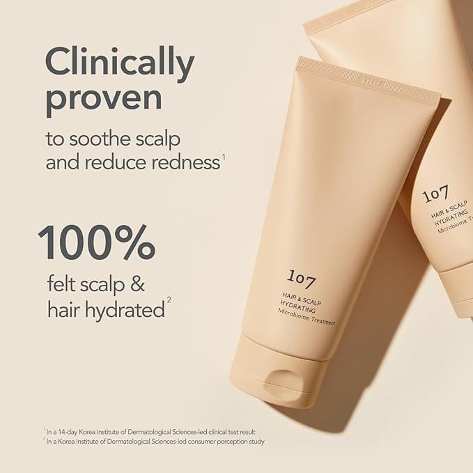 107 HAIR & SCALP HYDRATING Microbiome Treatment, Both Hair & Scalp Hydrating Scalp Treatment, Ginseng, Caffeine, and Biotin, Helps Soothe Scalp Discomfort, (6.08 fl oz) product thumbnail 6