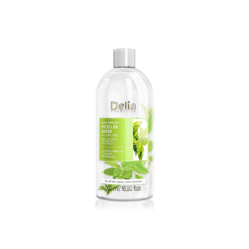 ديليا كوزمتكس – ماء ميسيلار لتنقية البشرة بخلاصة الشاي الأخض | micellar-water | skin-care | delia