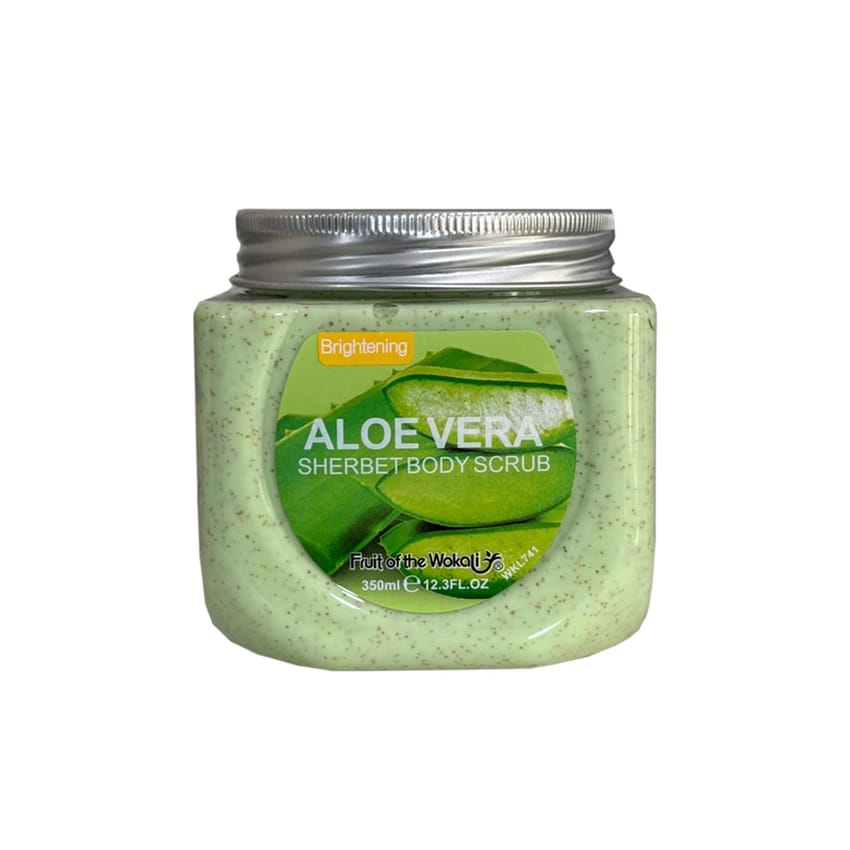 Aloe Vera Sherbet Body Scrub - Fruit of the Wokali - 350 ml