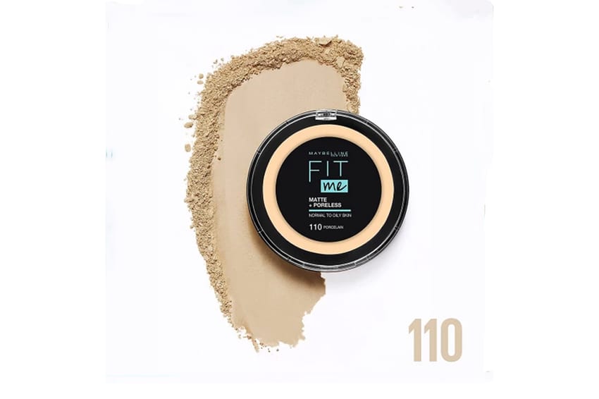 maybelline fit me matte poreless powder 110 porcelain 12g | makeup | maybelline | compact-powder