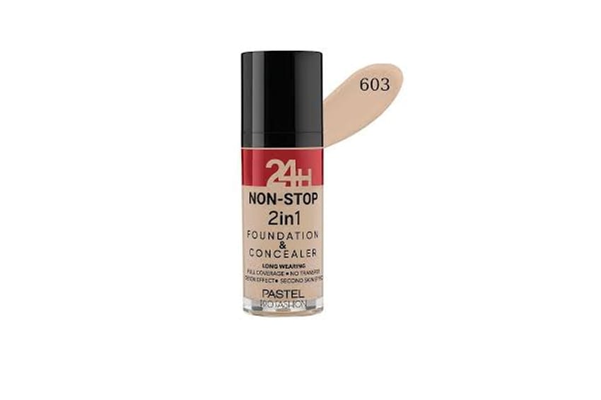 باستيل ٢٤ ساعة نون ستوب كريم أساس وكونسيلر ٢ في ١ درجة 603 – | makeup | pastel | concealer | foundation