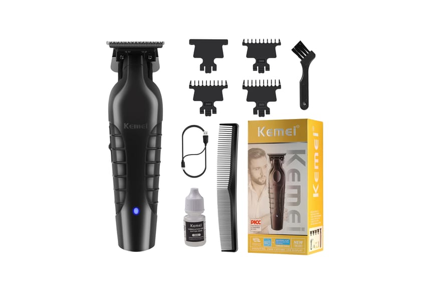 كيمي 2299 ماكينة حلاقة وتشذيب احترافية للرجال – شفرات T دقيق | electronics | shavers | kemei