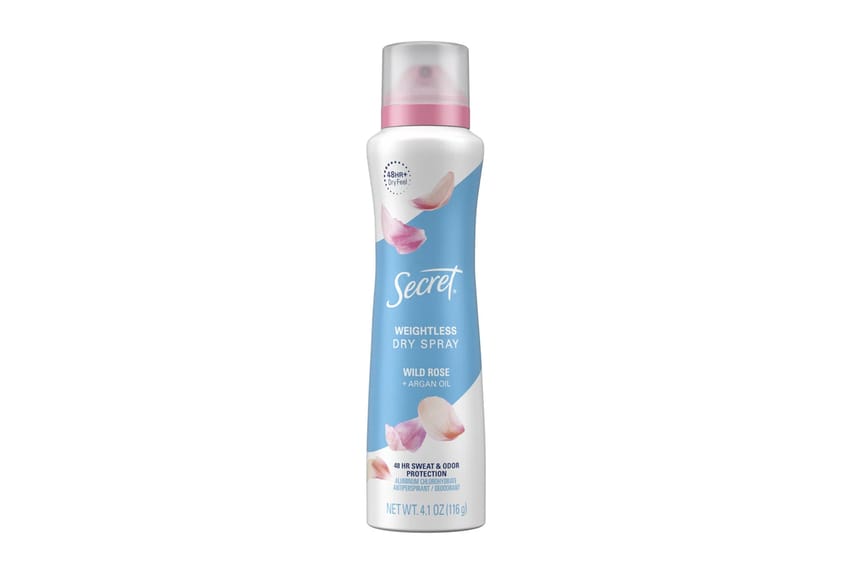 سيكريت دراي سبراي مزيل عرق برائحة الورد البري وزيت الأرجان | deodorant | argan