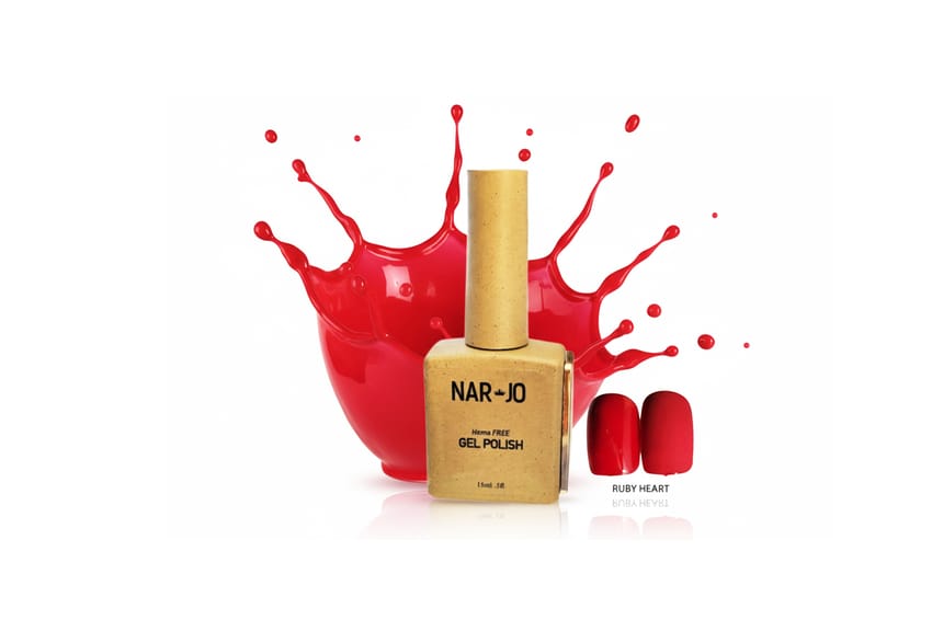 NAR JO Gelnish Nail Polish – Ruby Heart (15 ml)