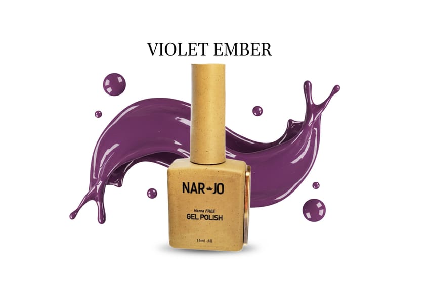 NARJO Gel Polish - VIOLET EMBERMA Touch of Modern Elegance