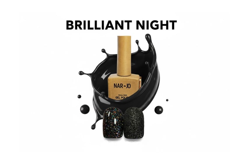 NARJO Gel Polish - BRILLIANT NIGHT The Magic of Sparkling Stars (Hema Free)