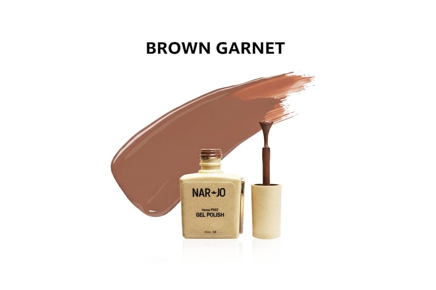 Nar Jo Gel Polish – Brown Garnet – HEMA Free – 15ml | nail-art | nail-gel | gel-color | nar-jo