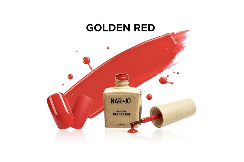 Nar Jo Gel Polish – Golden Red – HEMA Free – 15ml