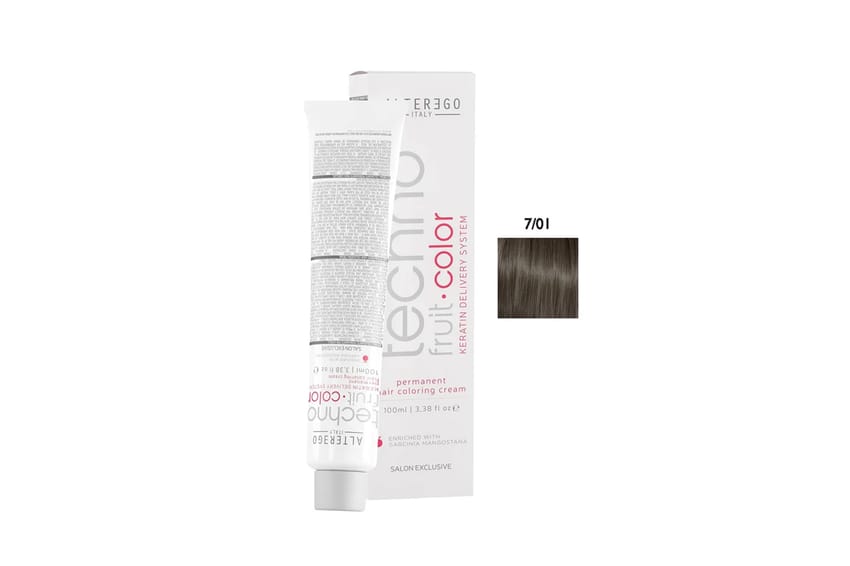 Alter Ego Italy Techno Fruit Color 7/01 Medium Natural Ash Blond – 100 ml
