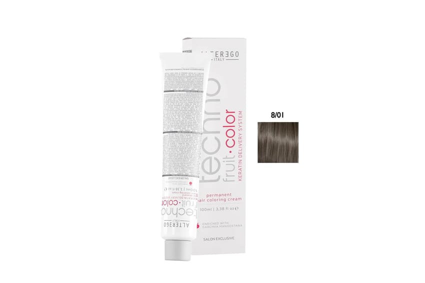 Alter Ego Italy Techno Fruit Color 8/01 Very Light Natural Ash Blond