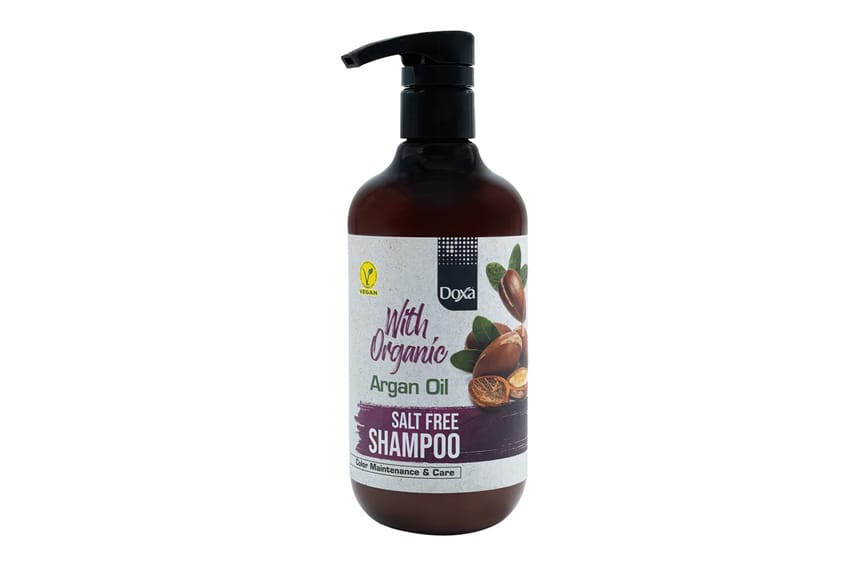 شامبو دوكسا الخالي من الملح بزيت الأرغان العضوي لصيانة وحماي | shampoo-and-conditioner | hair-care | d5% | argan