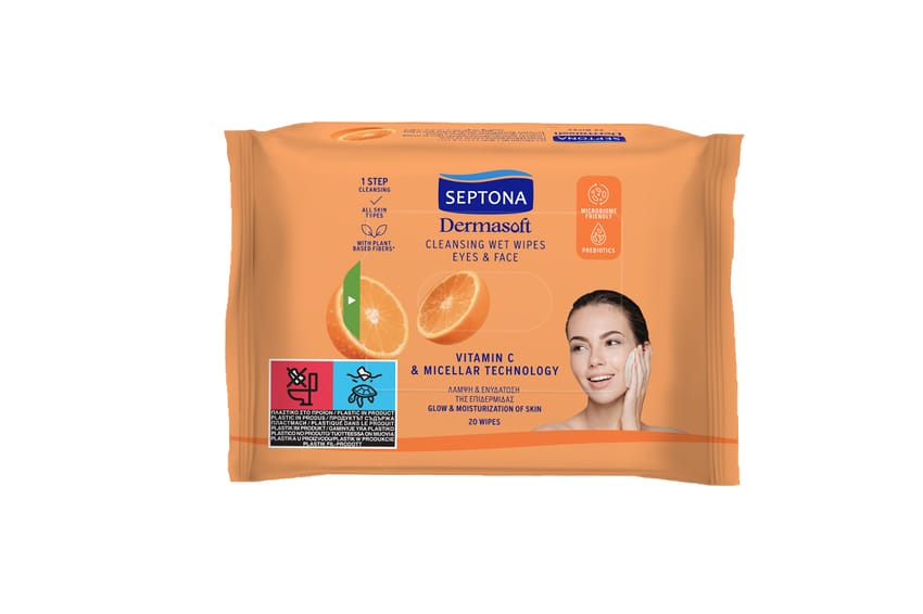 مناديل للتنظيف – للعيون والوجه بحمض فيتامين C وتقنية الميسيل | wet-wipes | makeup-remover | d5%