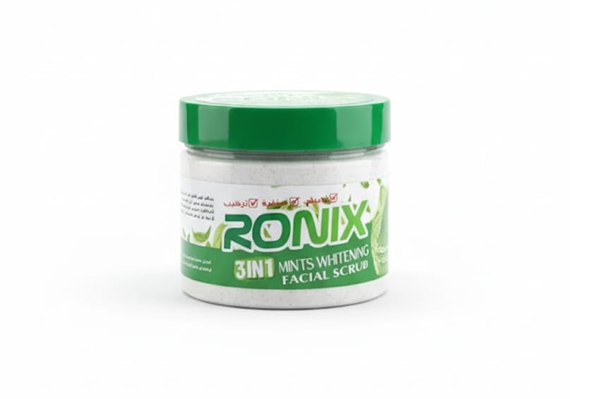 Ronix 3 in 1 Mint Whitening Facial Scrub – 300 g | skin-treatment | scrub | skin-care | d5% | face-care