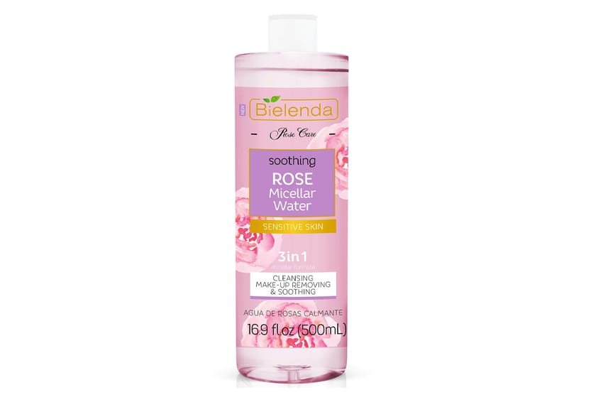 بييلندا روز كير مزيل مكياج مائي مهدئ للبشرة الحساسة بحمض اله | micellar-water | bielenda | d5% | rose-water بييلندا روز كير مزيل مكياج مائي مهدئ للبشرة الحساسة بحمض اله | micellar-water | bielenda | d5% | rose-water