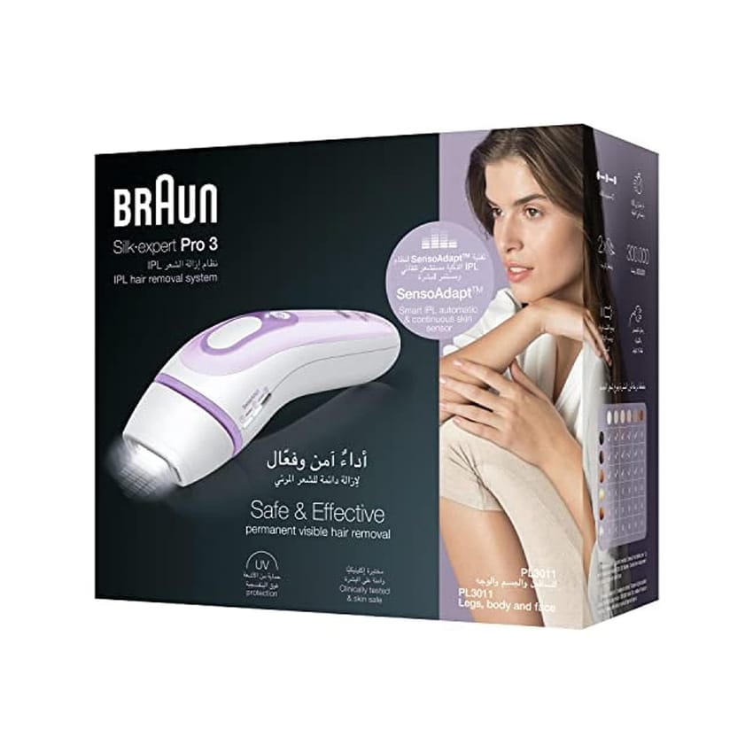 Braun Silk·Expert Pro 3 Pl3011 Latest Generation IPL Permanent Hair Removal Laser Device