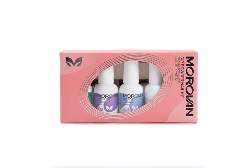 Dip Powder Liquid Set (Base Coat, Top Coat, Activator, Brush | nail-polish | nail-tools | nail-care