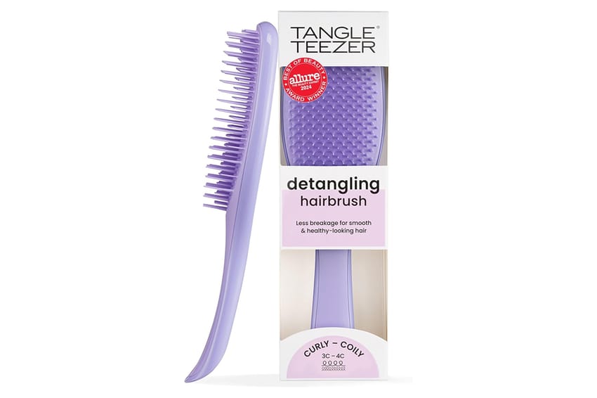 Tangle Teezer Detangler – Curly to Coily Hairbrush – Purple