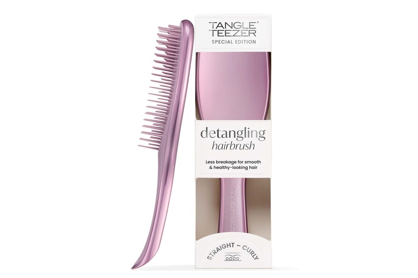 Tangle Teezer Detangling Hair Brush – Straight to Curly – Limited Edition Mauve Copper