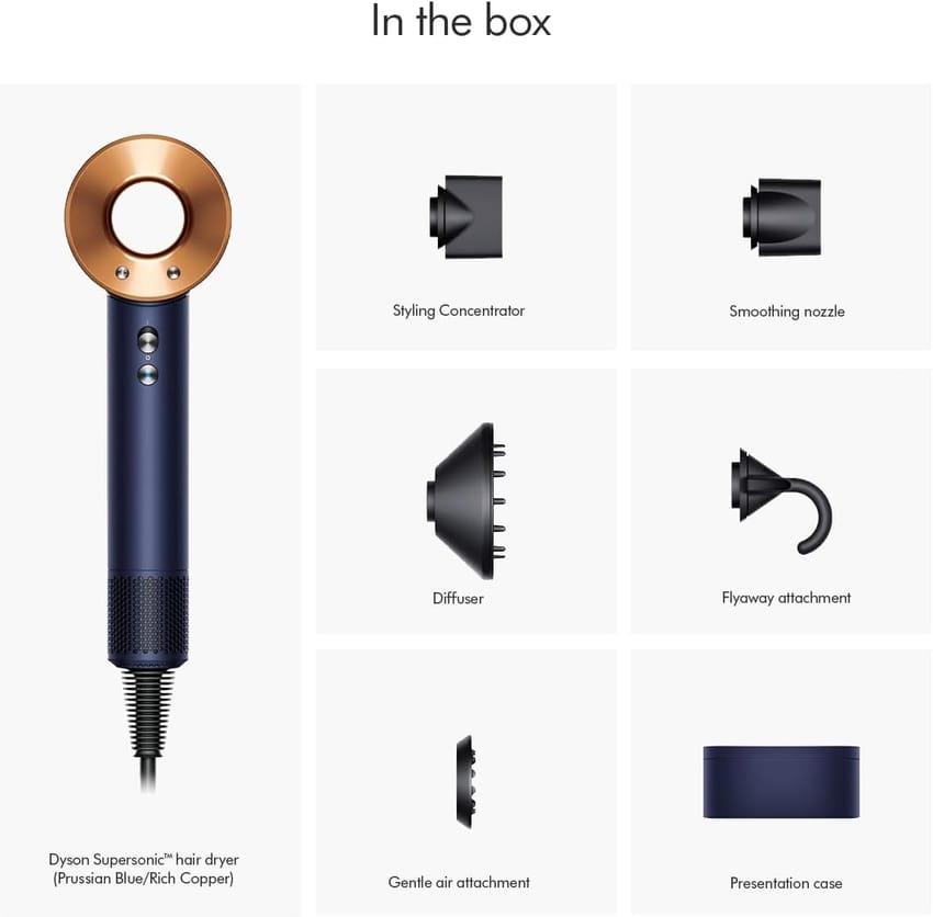 Dyson Supersonic hair dryer (Prussian Blue/Rich Copper) - International Version product thumbnail 2