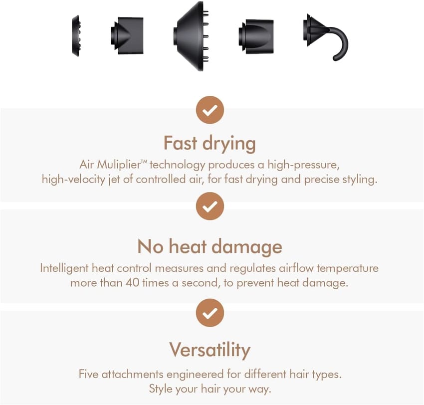 Dyson Supersonic hair dryer (Prussian Blue/Rich Copper) - International Version product thumbnail 3