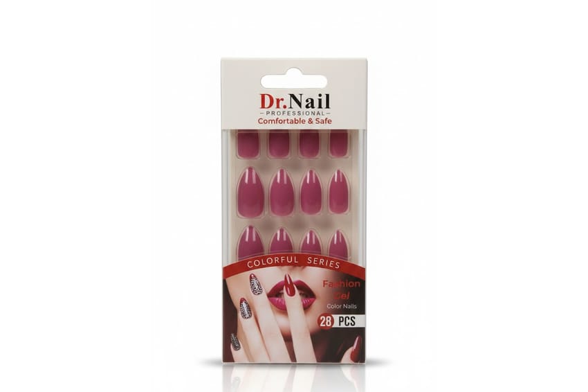 Dr. Nail Comfortable & Safe – 28 Pieces Artificial Nails Set | fake-nails | dr-nail