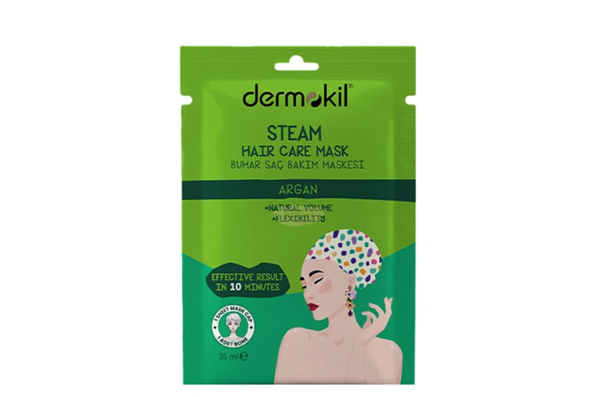 ديرموكيل ماسك العناية بالشعر بالبخار بزيت الأرجان – 35 مل | hair-mask | hair-care | dermokil | argan
