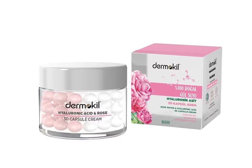 كريم ديرموكيل بالكبسولات الثلاثية الأبعاد بحمض الهيالورونيك | face-moisture | dermokil